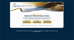 Desktop Screenshot of abstractandtitleservices.com